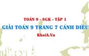 Giải Toán 9 trang 7 Cánh Diều Tập 1